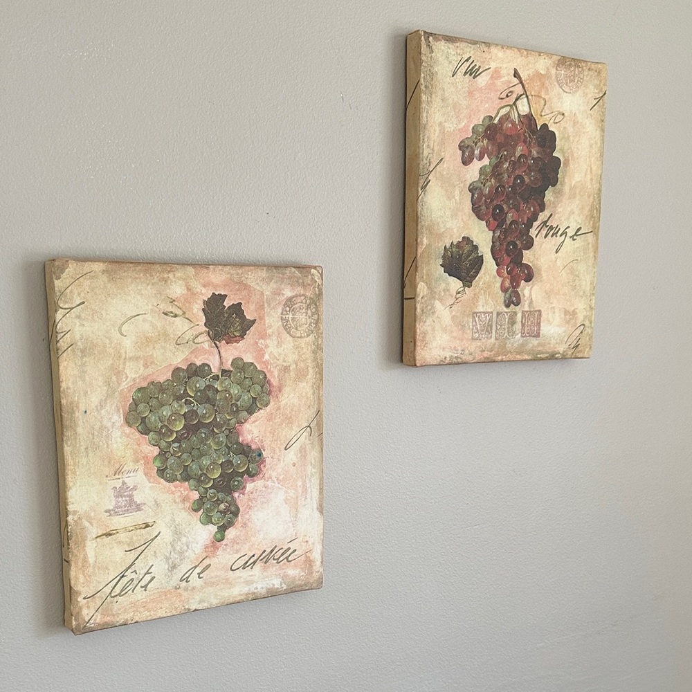 Grape Themed Wall Art Set